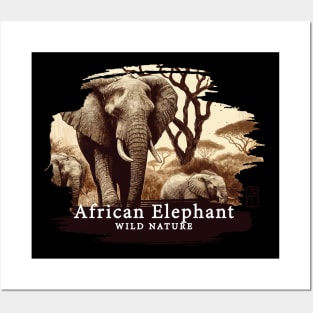 African Elephant - WILD NATURE - ELEPHANT -6 Posters and Art